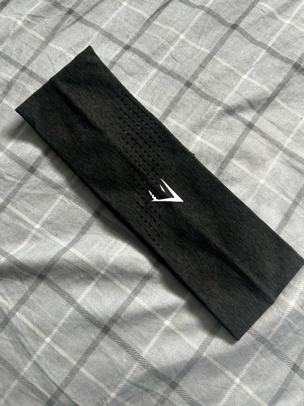 Gymshark Black Headband with White Logo